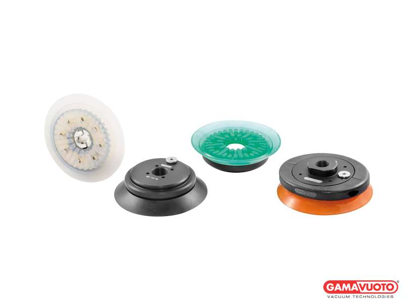 Finned flat suction cups AF 110 Series