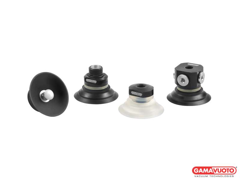 Non-finned flat suction cup CF 40 Series