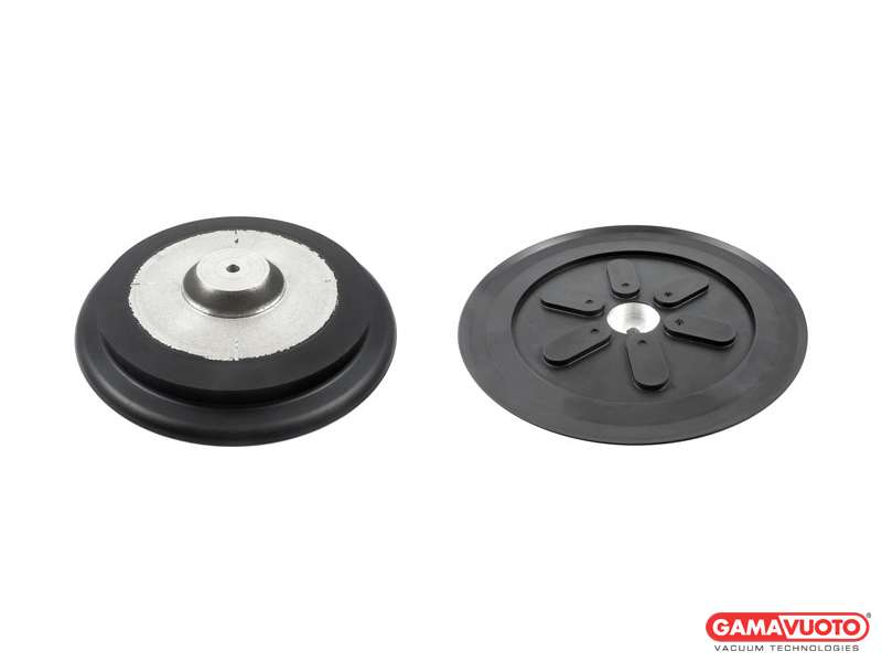 Disc suction cup VDUS series with vulcanized aluminium support