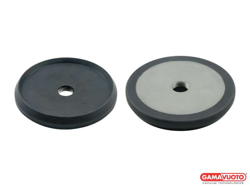 Disc suction cup VNT 100 series with vulcanized support