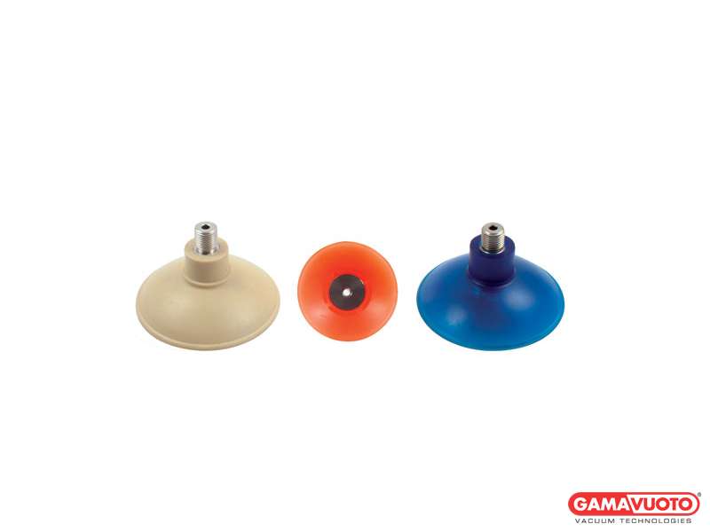 Standard spherical suction cups with male support